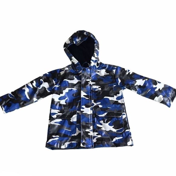 BNWOT Nevada Camo Vinyl Rain Jacket - Picture 1 of 5